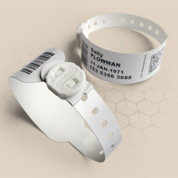 BM3007FAST100 - Clasp-Fastening 30mm Adult Hospital Wristband