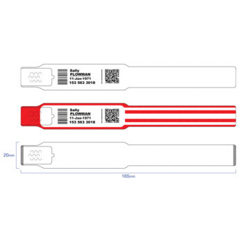 BM3017INFA-ECO20 - Slim 20mm Self-Adhesive Infant Hospital Wristband